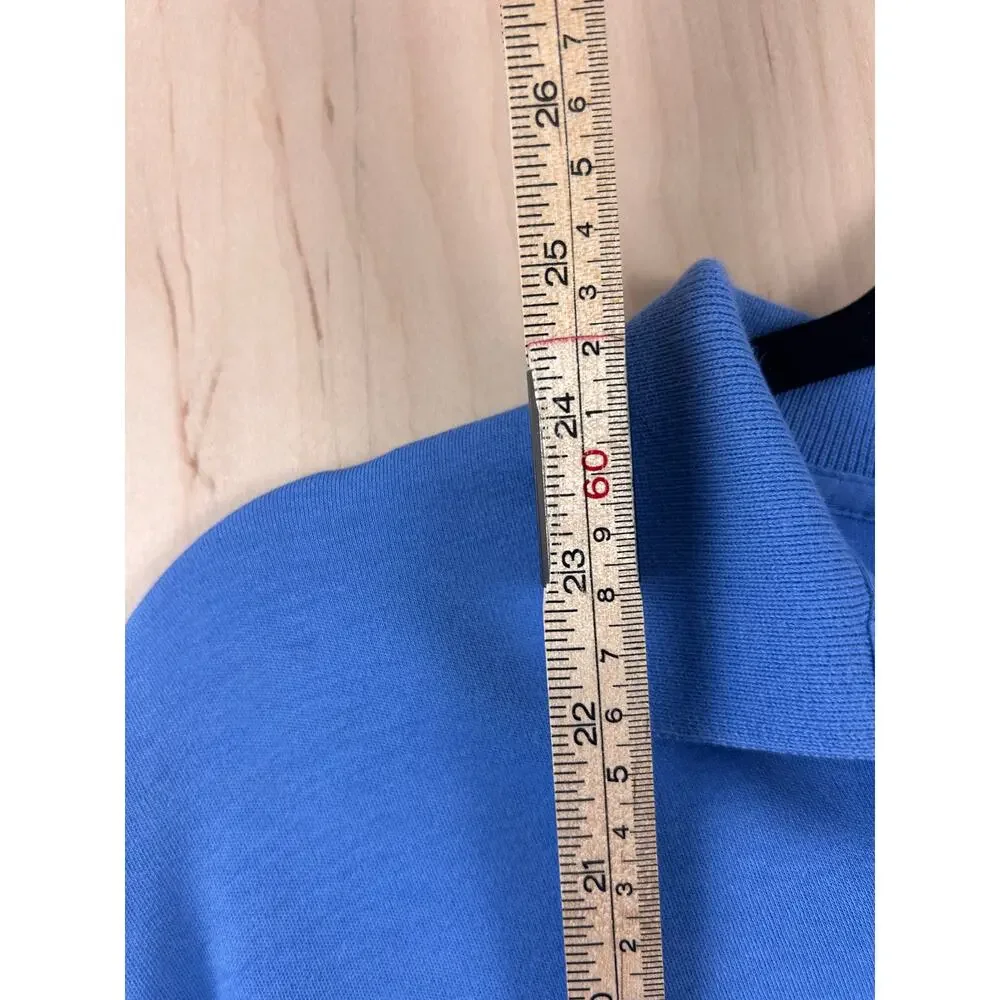 Polo Ralph Lauren Blue Custom Fit Polo Shirt Men's Medium Red‎ Pony